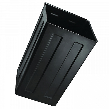 40 Gallon Rigid Plastic Waterproof Square Trash Can Insert Liner for Indoor/Outdoor Trash Can, Plastic, Black (ALPA01)
