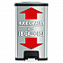 Step Pedal Trash Can with AirStep Technology, 18 gal, Stainless Steel, Silver (HLS18SS)