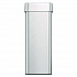 Open Top Trash Can, Rectangular, 18 gal, Plastic/Stainless Steel, Silver (HLS18UOT)
