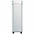 Open Top Trash Can with Wheels, 21 gal, Plastic/Stainless Steel, Silver (HLS21UOTM)