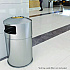 Extra-Large Dual Side-Entry Trash Can, Indoor, 50 gal, Stainless Steel, Silver (HLS50DSI)