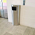 Side-Entry Trash Can with Wall Mount, 9 gal, Stainless Steel, Silver (HLSC01G09A)