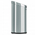Beveled Open Top Trash Can, 15 gal, Stainless Steel, Silver (HLSC04G15A)
