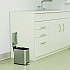 Step Pedal Trash Can, 3 gal, Plastic/Stainless Steel, Silver (HLSS03R)