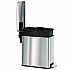 Step Pedal Trash Can, 3 gal, Plastic/Stainless Steel, Silver (HLSS03R)