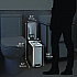 Step Pedal Trash Can, 3 gal, Plastic/Stainless Steel, Silver (HLSS03R)