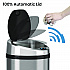 Sensor Trash Can, 8 gal, Plastic/Stainless Steel, Silver (HLS08RCB)