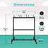 Folding Chair and Table Combo Cart, Metal, 600 lb Capacity, 33.7 x 65 x 67, Black (I69001)