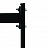Steel Folding Chair Two-Tier Utility Cart, Metal, 1,000 lb Capacity, 33 x 65 x 68.5, Black (I69003)