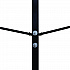 Steel Folding Chair Two-Tier Utility Cart, Metal, 1,000 lb Capacity, 33 x 65 x 68.5, Black (I69003)
