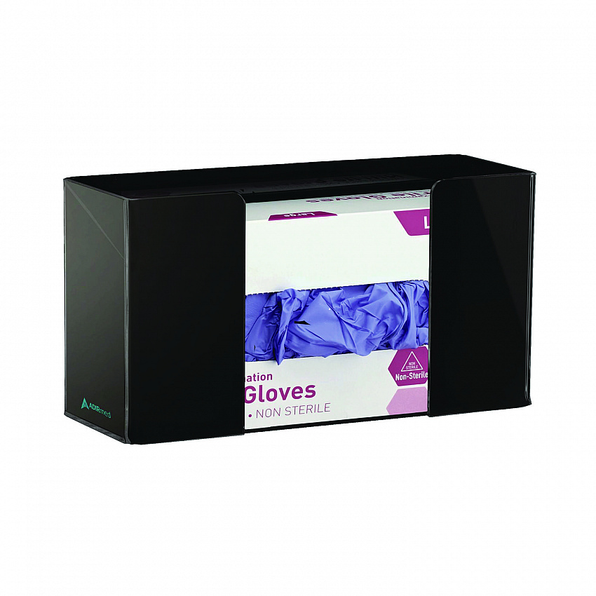 Acrylic Glove Dispenser, Single Box Capacity, 10.2 x 3.5 x 5.3, Black (I90201BLK)