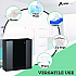 Acrylic Glove Dispenser, Double Box Capacity, 10.2 x 3.5 x 10.8, Black (I90202BLK)
