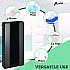 Acrylic Glove Dispenser, Quad Box Capacity, 10.2 x 3.5 x 21.1, Black (I90204BLK)