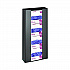 Acrylic Glove Dispenser, Quad Box Capacity, 10.2 x 3.5 x 21.1, Black (I90204BLK)