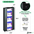 Acrylic Glove Dispenser, Quad Box Capacity, 10.2 x 3.5 x 21.1, Black (I90204BLK)