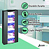 Acrylic Glove Dispenser, Quad Box Capacity, 10.2 x 3.5 x 21.1, Black (I90204BLK)