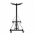 Folding Chair and Table Combo Cart, Metal, 600 lb Capacity, 33.7 x 65 x 67, Black (I69001)