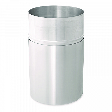 Atrium Aluminum Container with Liner, 35 gal, Aluminum, Satin Aluminum (AOT35SANL)