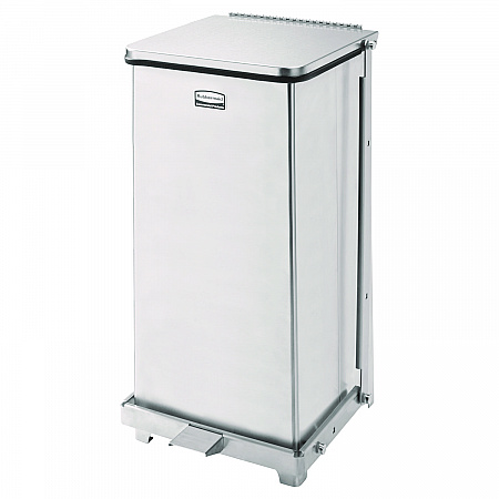 Defenders Heavy-Duty Steel Step Can, 6.5 gal, Stainless Steel (ST12SSPL)