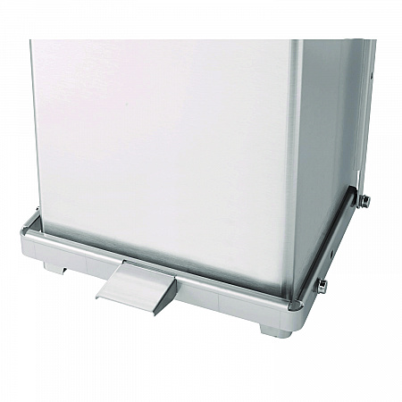 Defenders Heavy-Duty Steel Step Can, 6.5 gal, Stainless Steel (ST12SSPL)