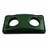 Slim Jim Bottle and Can Recycling Top, 20.38w x 11.38d x 2.75h, Green (269288GN)