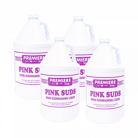 Premier Pink-Suds Pot and Pan Cleaner, 1 gal Bottle, 4/Carton (PINKSUDS)