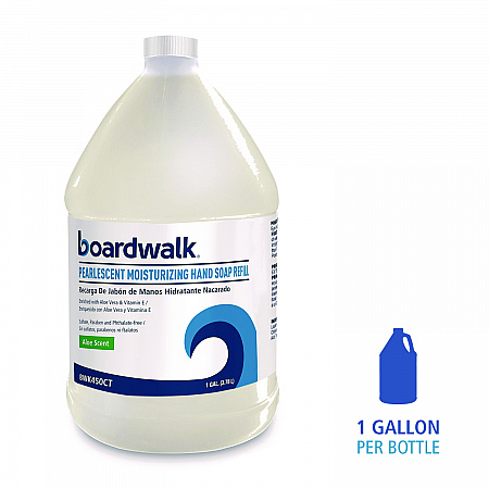 Pearlescent Moisturizing Liquid Hand Soap Refill, Aloe Scent, 1 gal Bottle (450EA)