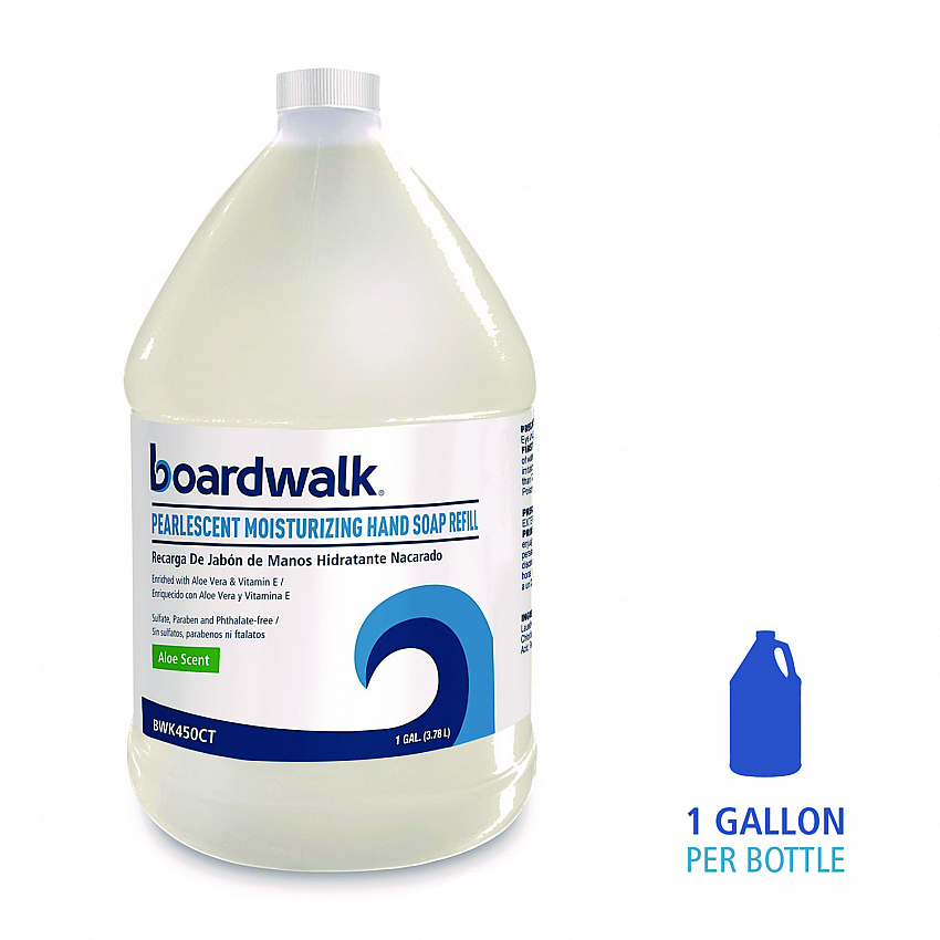 Pearlescent Moisturizing Liquid Hand Soap Refill, Aloe Scent, 1 gal Bottle (450EA)