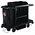 Standard Housekeeping Cart, Plastic, 1 Shelf, 24