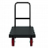 Resin Platform Truck, 1,600 lb Capacity, 24.25 x 52.25 x 41, Black (PDPT2448)