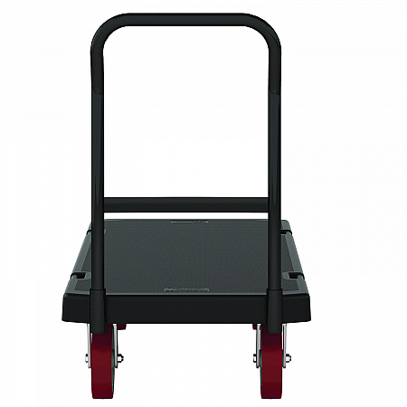 Resin Platform Truck, 1,600 lb Capacity, 24.25 x 52.25 x 41, Black (PDPT2448)