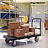 Resin Platform Truck, 1,600 lb Capacity, 30.25 x 64.5 x 41, Black (PDPT3060)