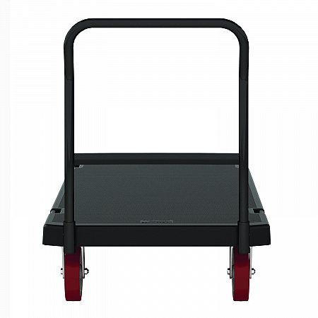 Resin Platform Truck, 1,600 lb Capacity, 30.25 x 64.5 x 41, Black (PDPT3060)