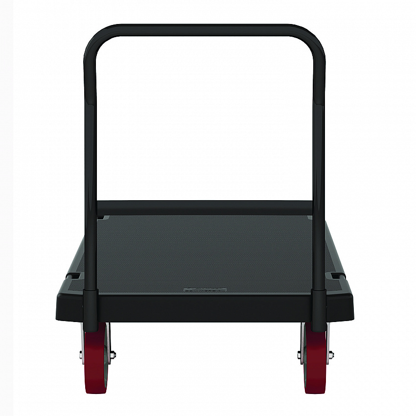 Resin Platform Truck, 1,600 lb Capacity, 30.25 x 64.5 x 41, Black (PDPT3060)