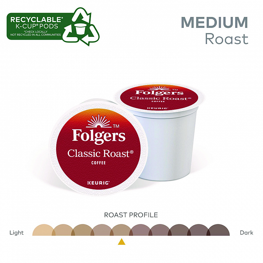 Gourmet Selections Classic Roast Coffee K-Cups, 24/Box (6685)