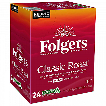 Gourmet Selections Classic Roast Coffee K-Cups, 24/Box (6685)