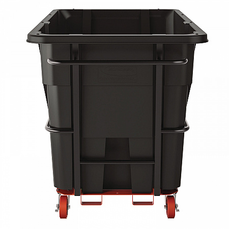 2 cu yd Heavy Duty Tilt Truck, Forkliftable Frame, 2,300 lb Capacity, Black/Red (RMTTHD200)