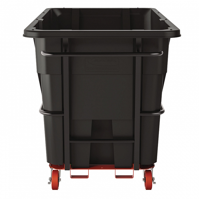 2 cu yd Heavy Duty Tilt Truck, Forkliftable Frame, 2,300 lb Capacity, Black/Red (RMTTHD200)