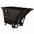 1.5 cu yd Standard Duty Tilt Truck, Forkliftable Frame, 1,300 lb Capacity, Black/Red (RMTTSD150)