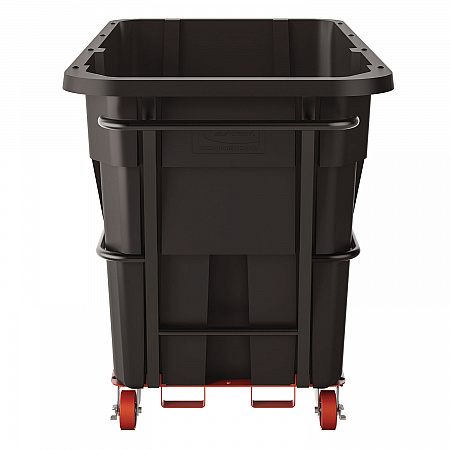 1.5 cu yd Standard Duty Tilt Truck, Forkliftable Frame, 1,300 lb Capacity, Black/Red (RMTTSD150)
