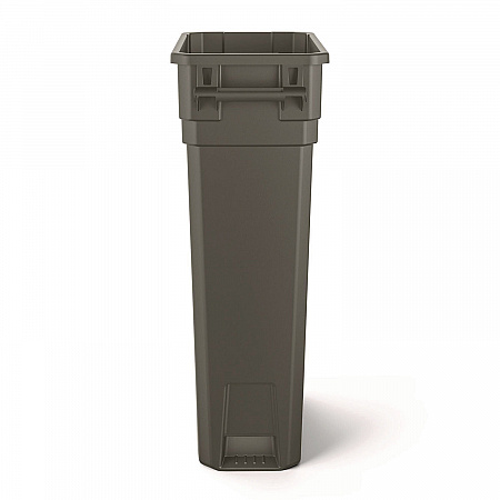 23 Gallon Resin Slim Trash Can, Plastic, Gray (TCNH2030)