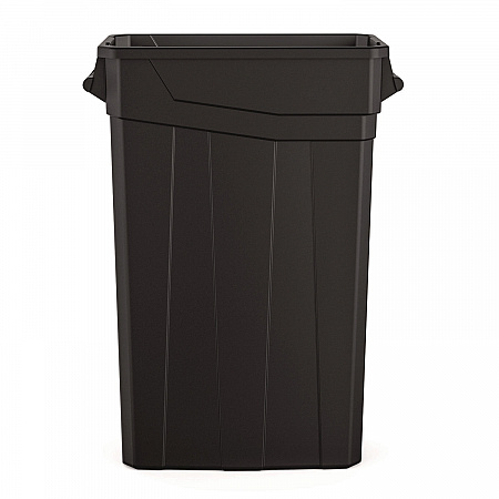 23 Gallon Resin Slim Trash Can, Plastic, Black (TCNH2030BK)