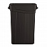 23 Gallon Resin Slim Trash Can, Plastic, Black (TCNH2030BK)