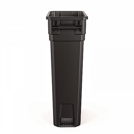 23 Gallon Resin Slim Trash Can, Plastic, Black (TCNH2030BK)