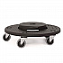 Utility Trash Can Dolly, 350 lb Capacity, 20.75
