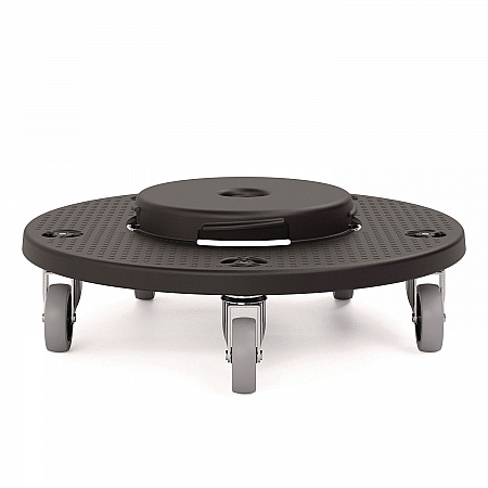 Utility Trash Can Dolly, 350 lb Capacity, 20.75