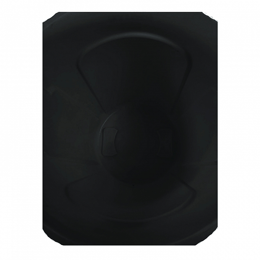 Vented Round Brute Container, 32 gal, Plastic, Black, 6/Carton (1867531CT)