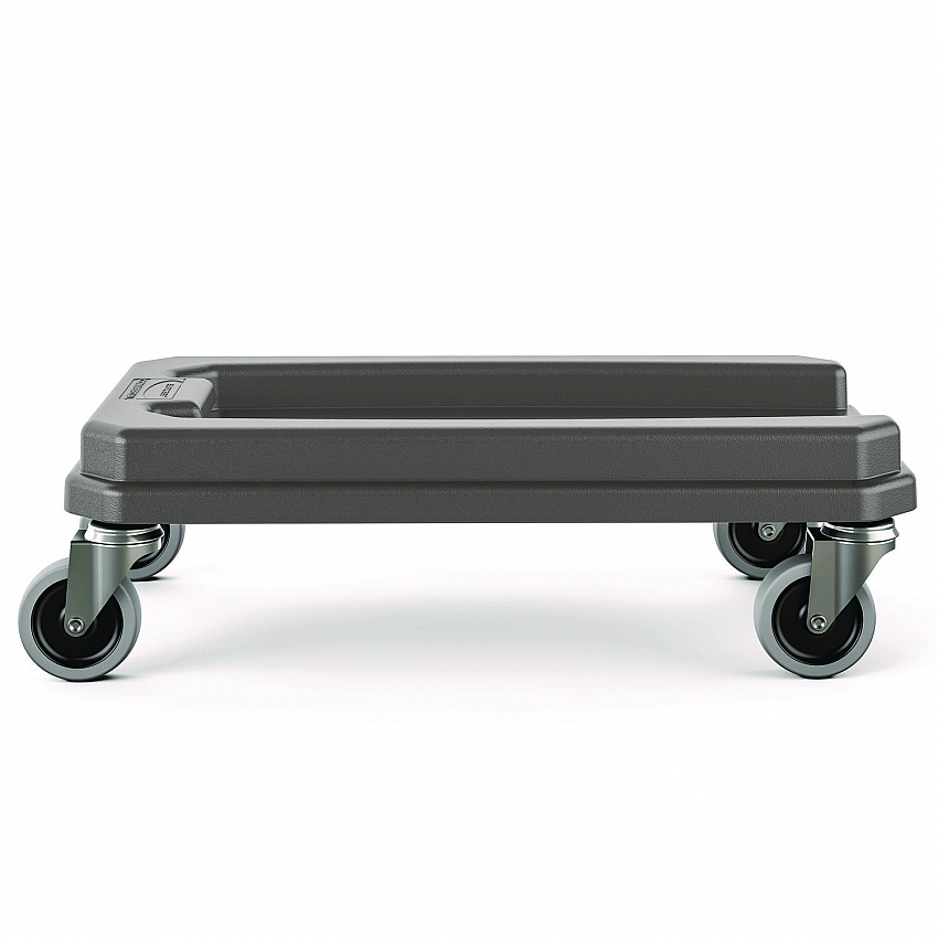 23 Gallon Resin Slim Trash Can Dolly, 11.88" x 20.78" x 6.18", Gray (TCNDOLLY)