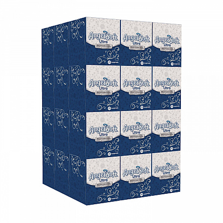 ps Ultra Facial Tissue, 2-Ply, White, 96 Sheets/Box, 36 Boxes/Carton (49470)