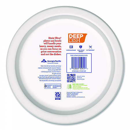 Deep Dish Paper Plate, 9.56